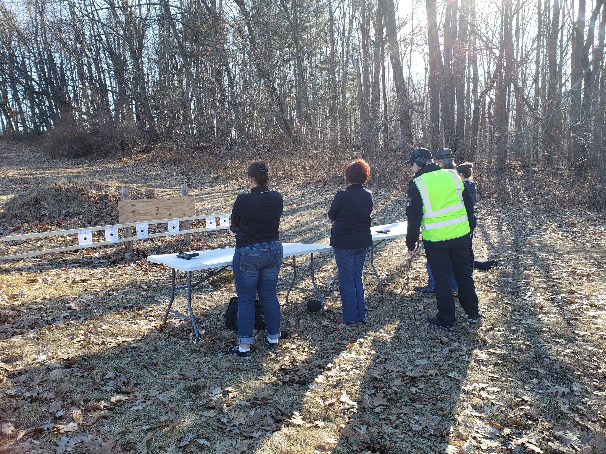 Live fire range instruction at Reactive Arms
